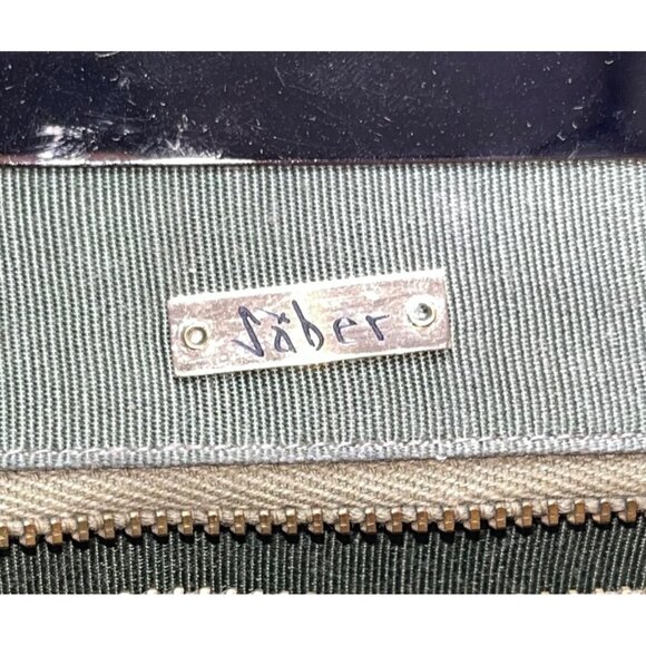 Saber Women’s Black Suede With Silver Metal Frame & Kiss Lock Closure Clutch Bag - Picture 6 of 10